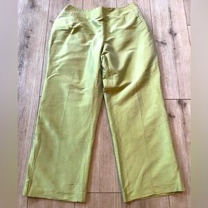 Vintage 100% Silk Talbots Petite Ankle Pants - Size 12 / 26” inseam
